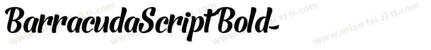 BarracudaScript Bold字体转换